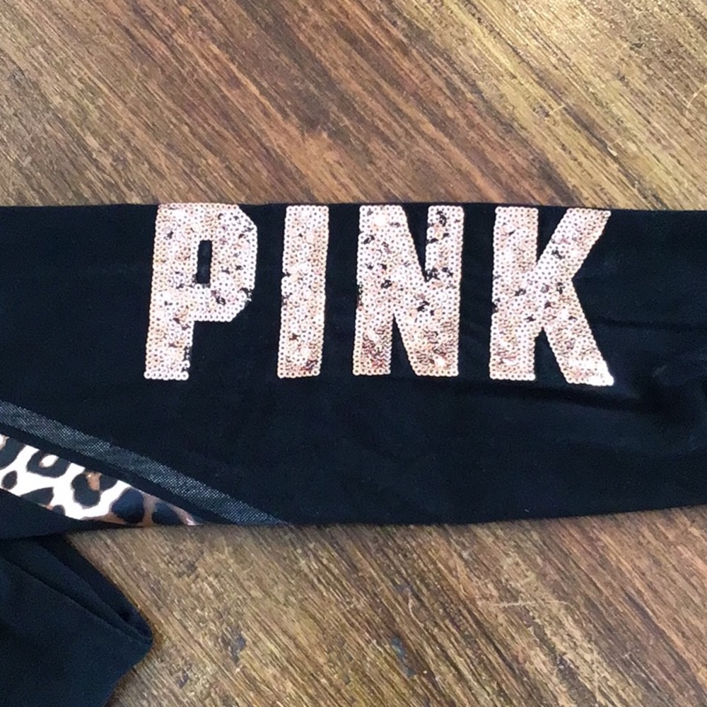 Victorias Secret PINK yoga animal print leggings - Picture 3 of 5